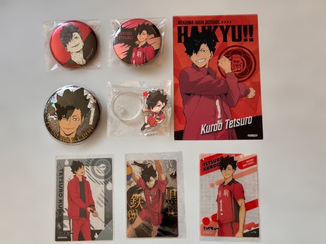 ハイキュー!! 黒尾鉄朗 缶バッジ 6点セット - メルカリ