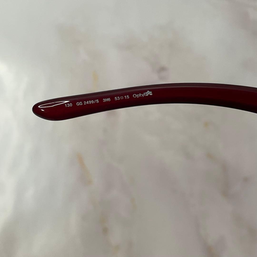 pcさん専用 GUCCI ウェリントン Y2K シャープ サングラス ケース付き