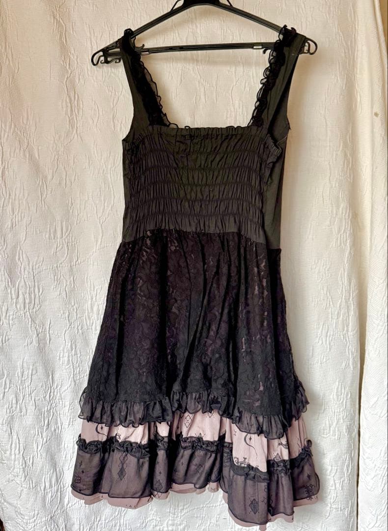 h.NAOTO FRILL ジャンパースカート