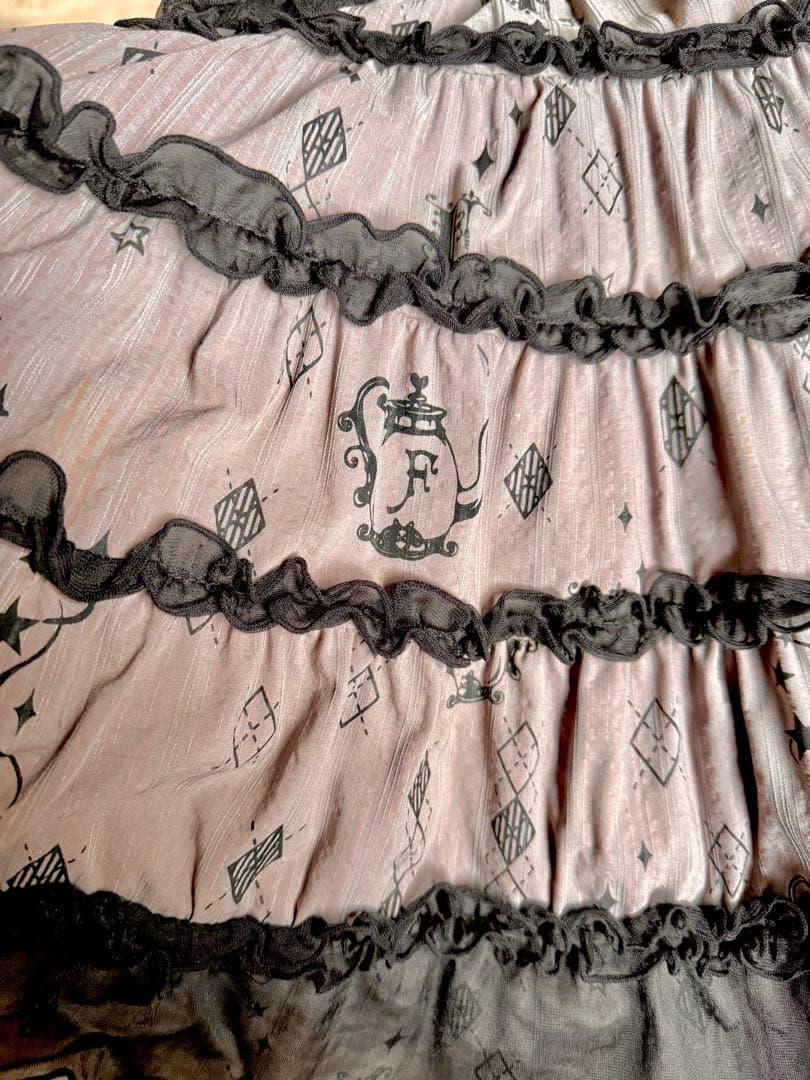 h.NAOTO FRILL ジャンパースカート