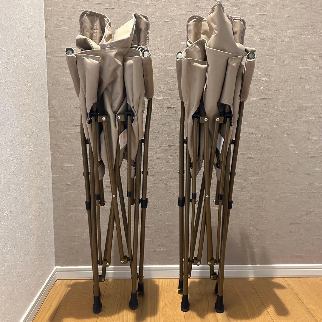 【最終価格】【美品】【2脚】LOGOS ロゴス　ワークバックチェア