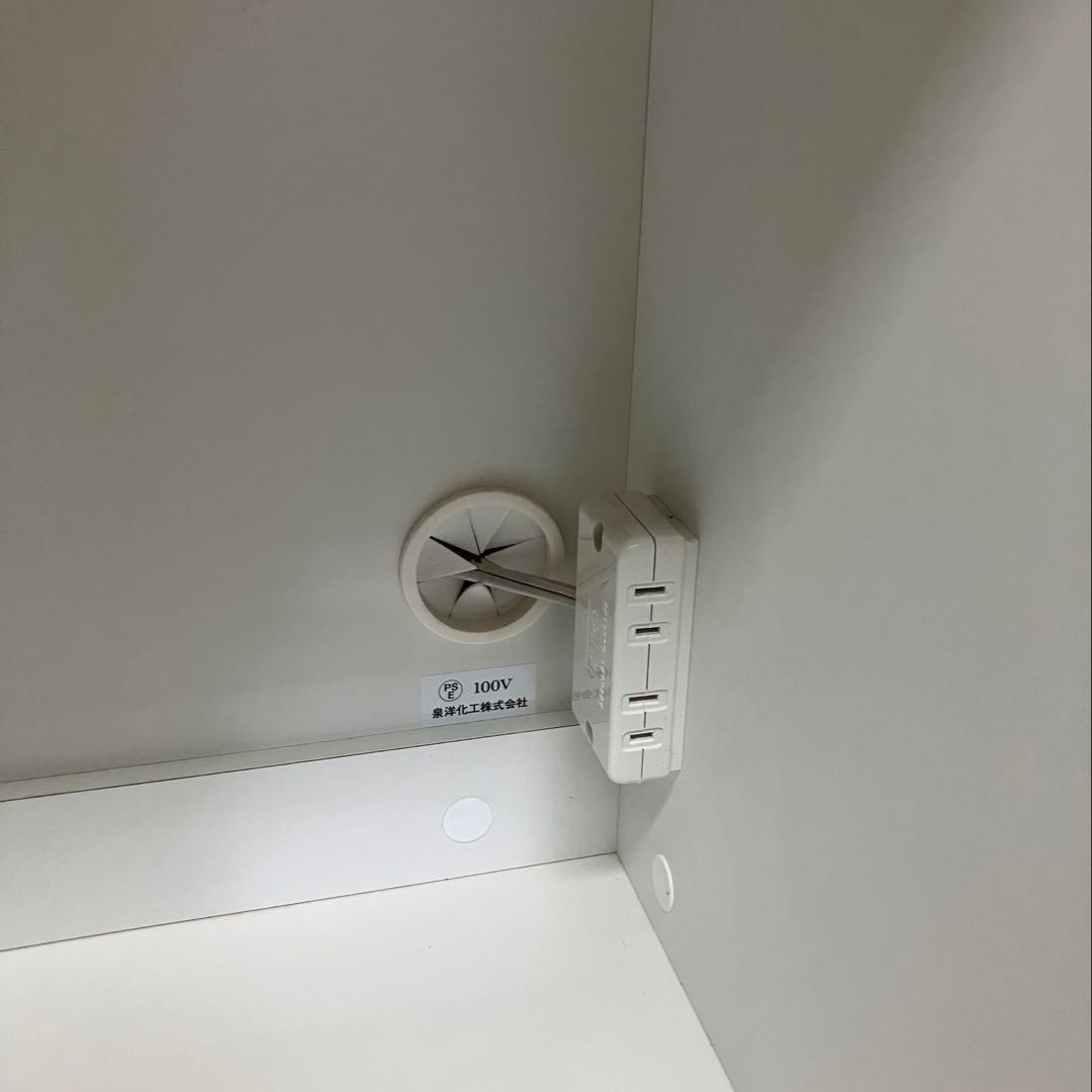 【専用】9on　ベルメゾン 食器棚 キッチンボード 日本製 120cm 白