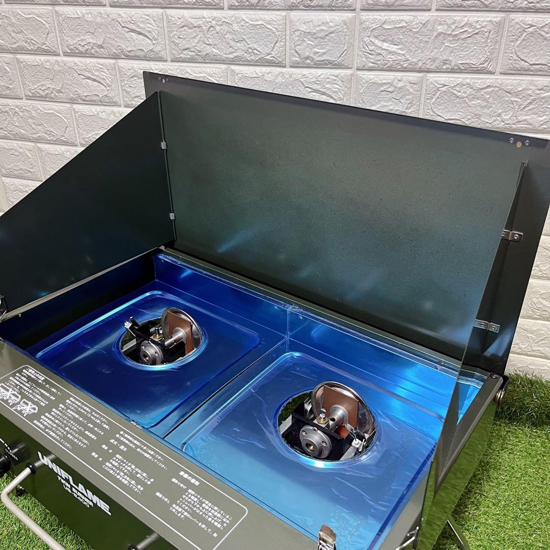 希少 未使用品 ユニフレーム ツインバーナーUS-2400 キャンプ アウトドア