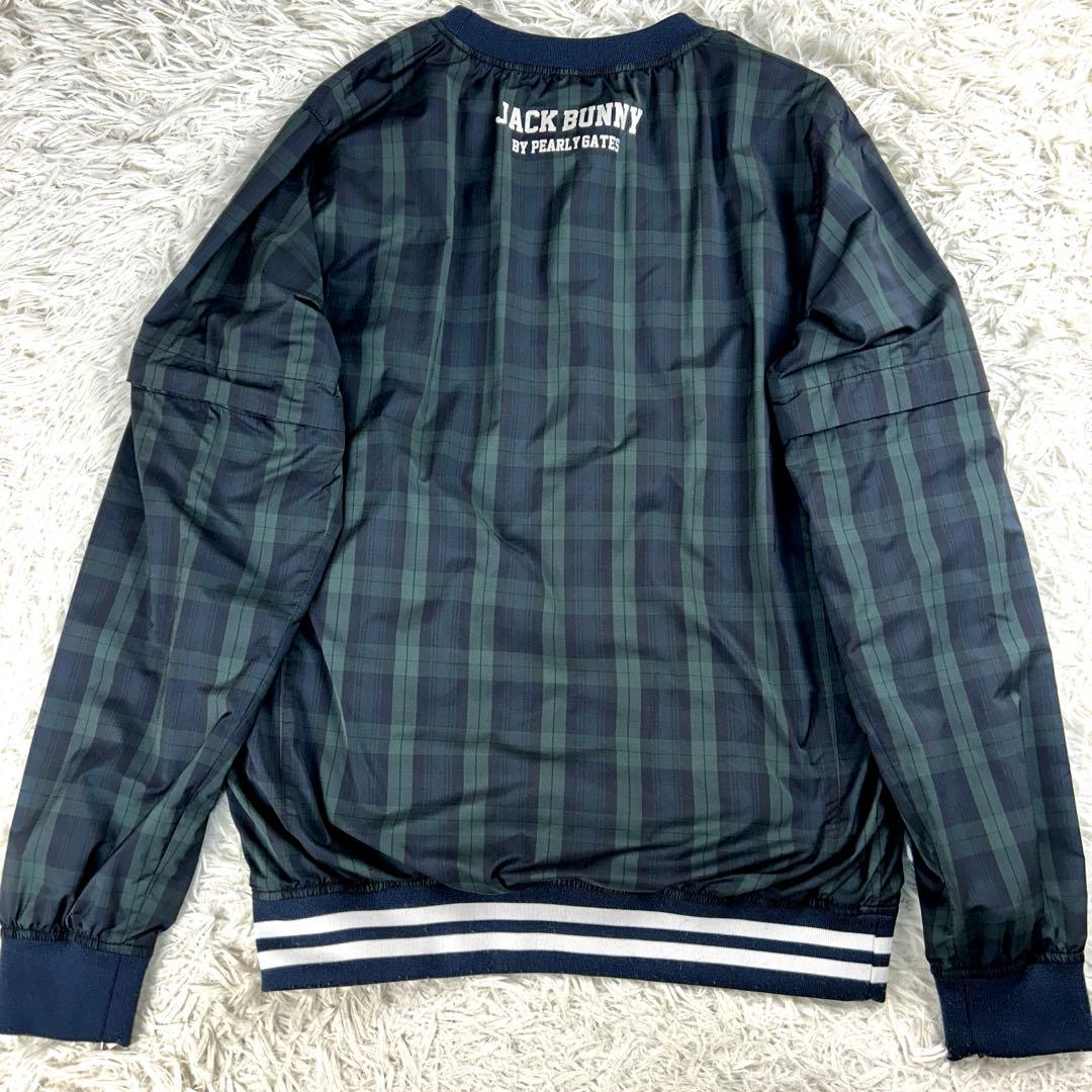 パーリーゲイツ　スニードジャック　L　緑×紺チェック　2way　裏地蓄熱　ゴルフ