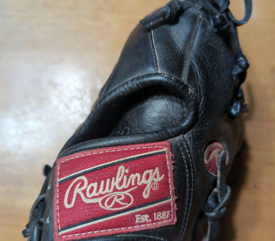 硬式用Rawlings The Gold Glove ブラックグローブ　中古