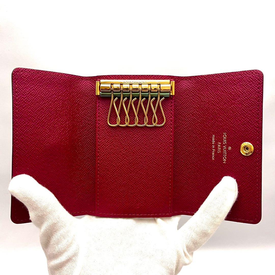 ICチップ ✨ルイヴィトン モノグラム ミュルティクレ6 キーケース フューシャ