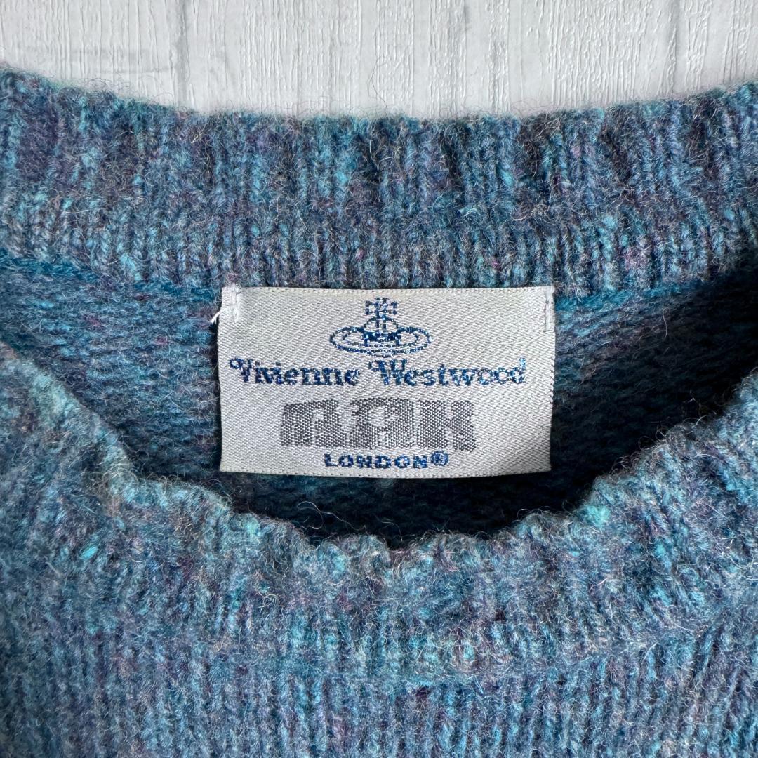 【鮮やかブルー☆レアモデル】ヴィヴィアンウエストウッド ニットセーター入手困難