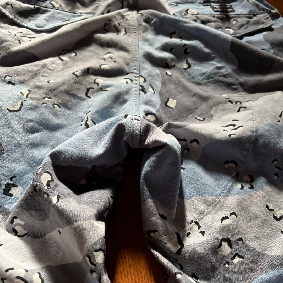 supreme カーゴパンツ 32インチ チョコチップカモ 迷彩 ブルー - メルカリ