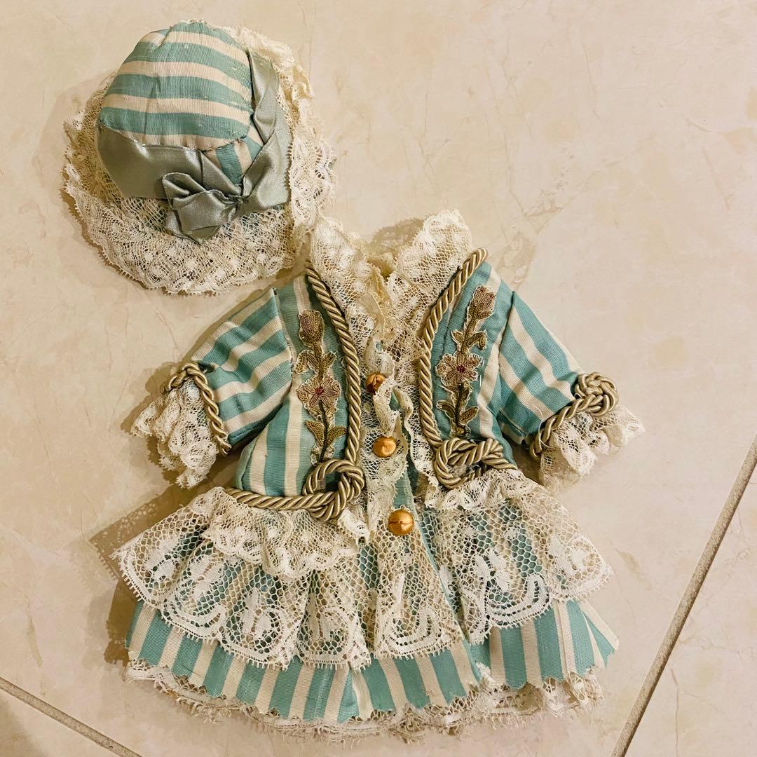 アンティークドールのドレス&ハット　1号用