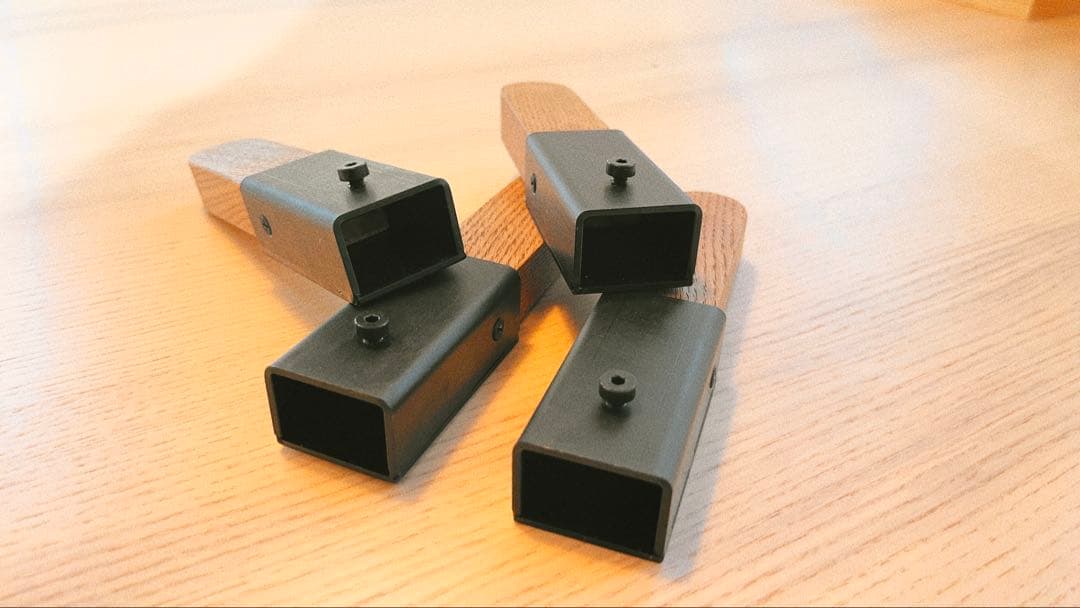 残り2点 ブラックデザイン ハレテーブル 日和 延長脚 改良品