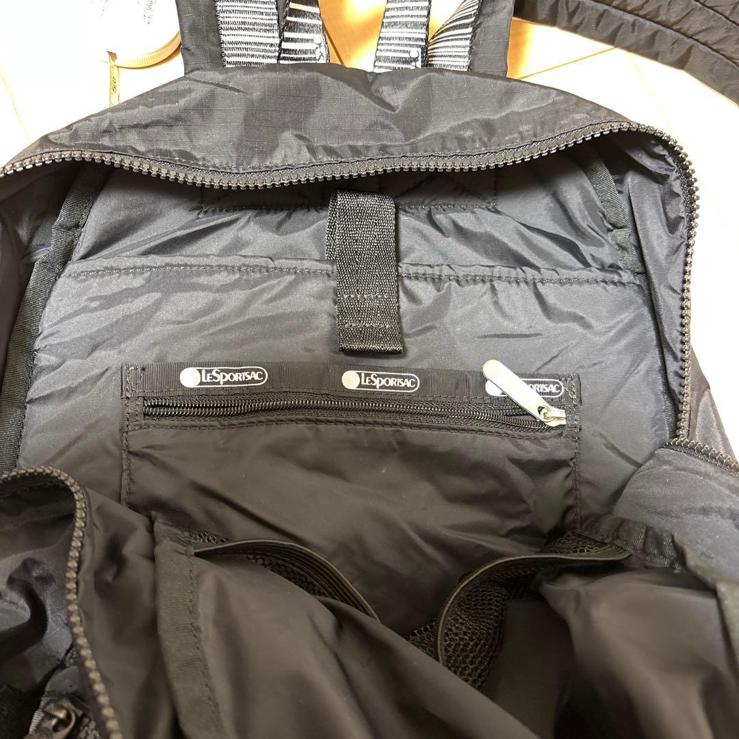 美品 LESPORTSAC ブラック リュック レスポ 黒 レスポートサック