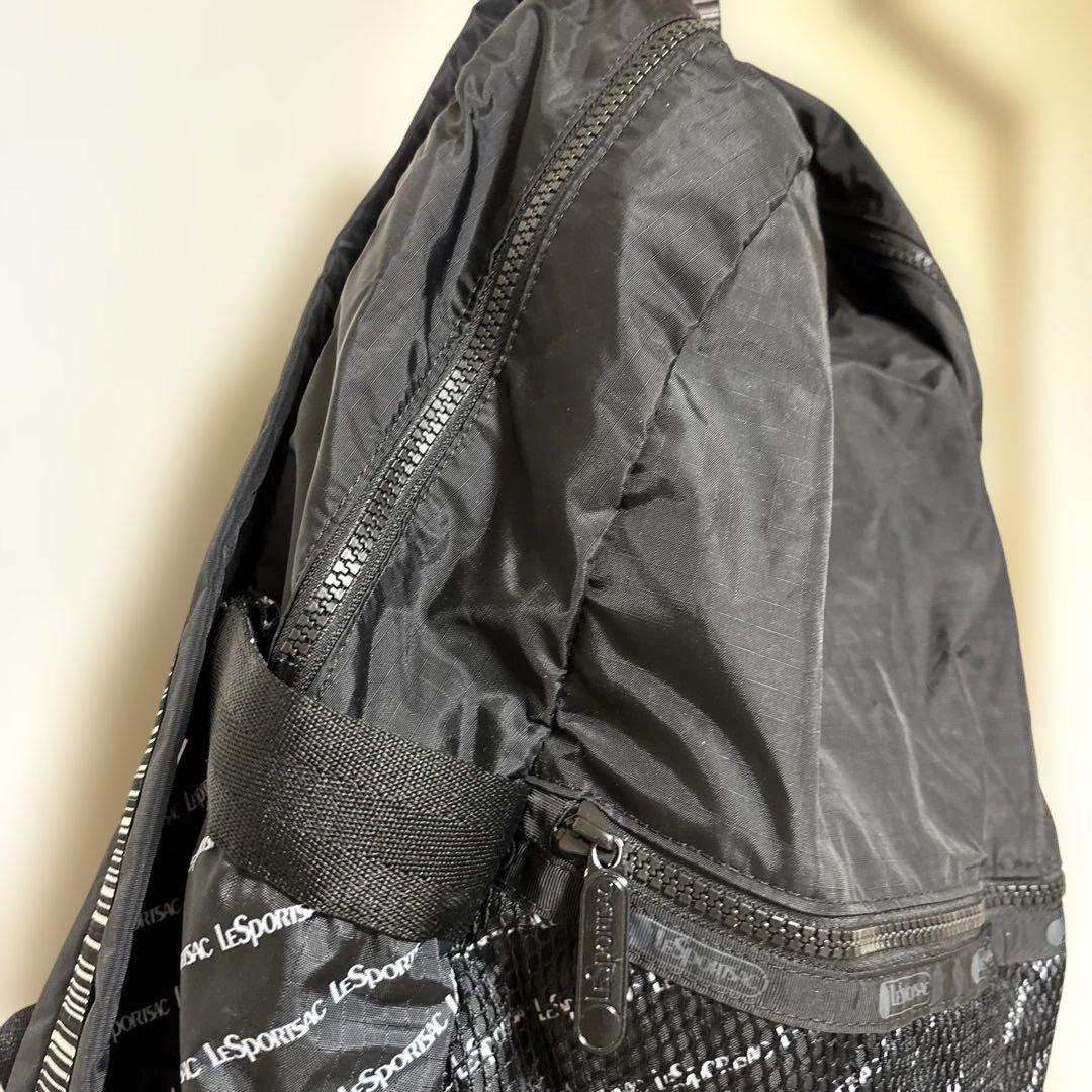 美品 LESPORTSAC ブラック リュック レスポ 黒 レスポートサック