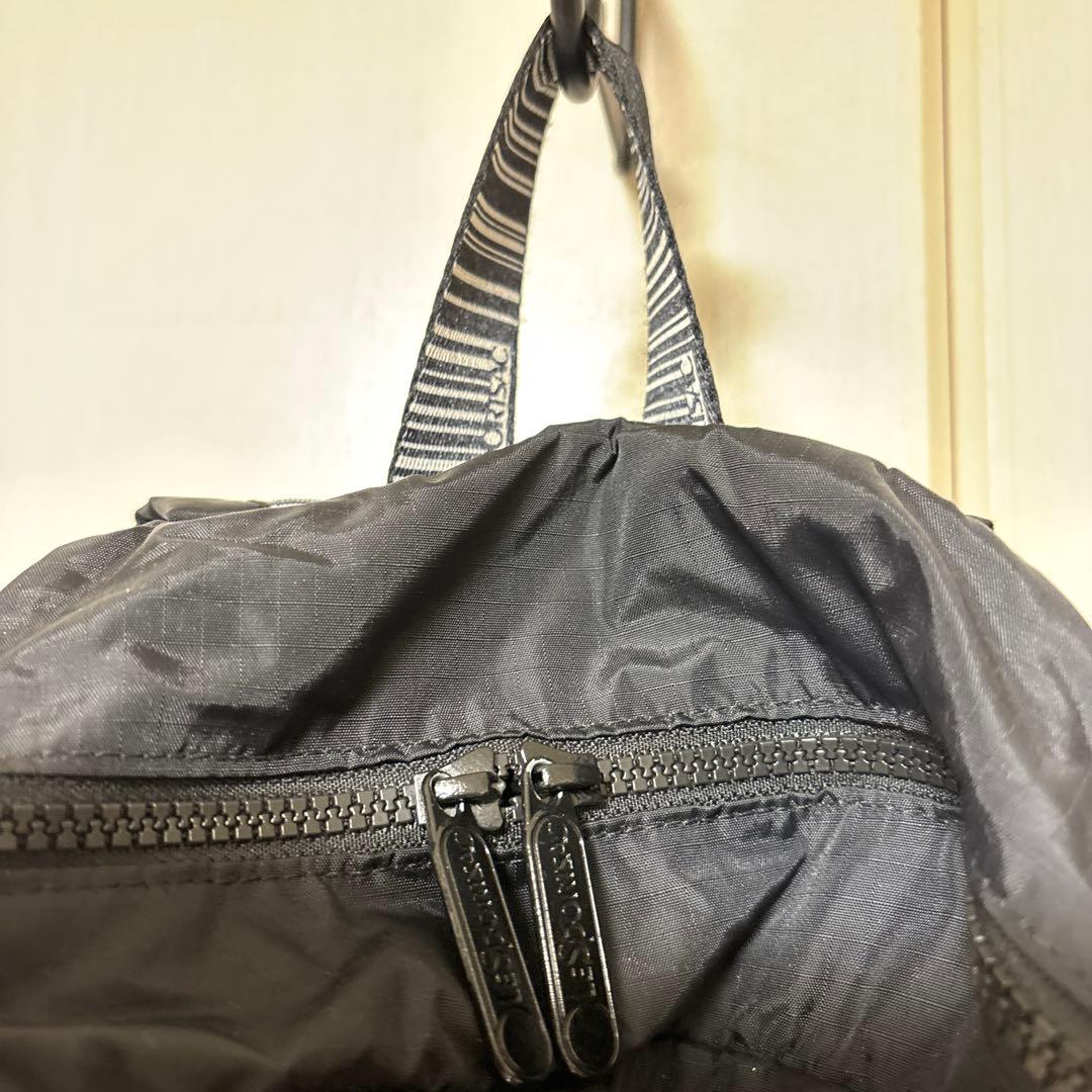 美品 LESPORTSAC ブラック リュック レスポ 黒 レスポートサック