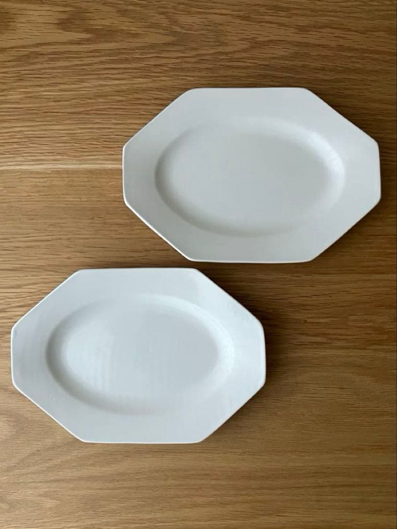 岡田直人 オクトゴナル プレート 八角 長皿 2枚セット - メルカリ