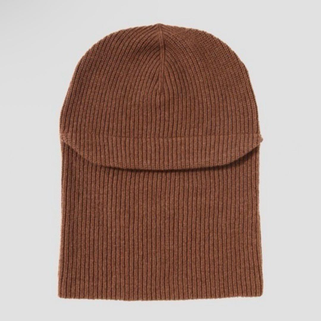 新品　MHL マーガレットハウエル　バラクラバ　ブラウン　茶色　毛100%