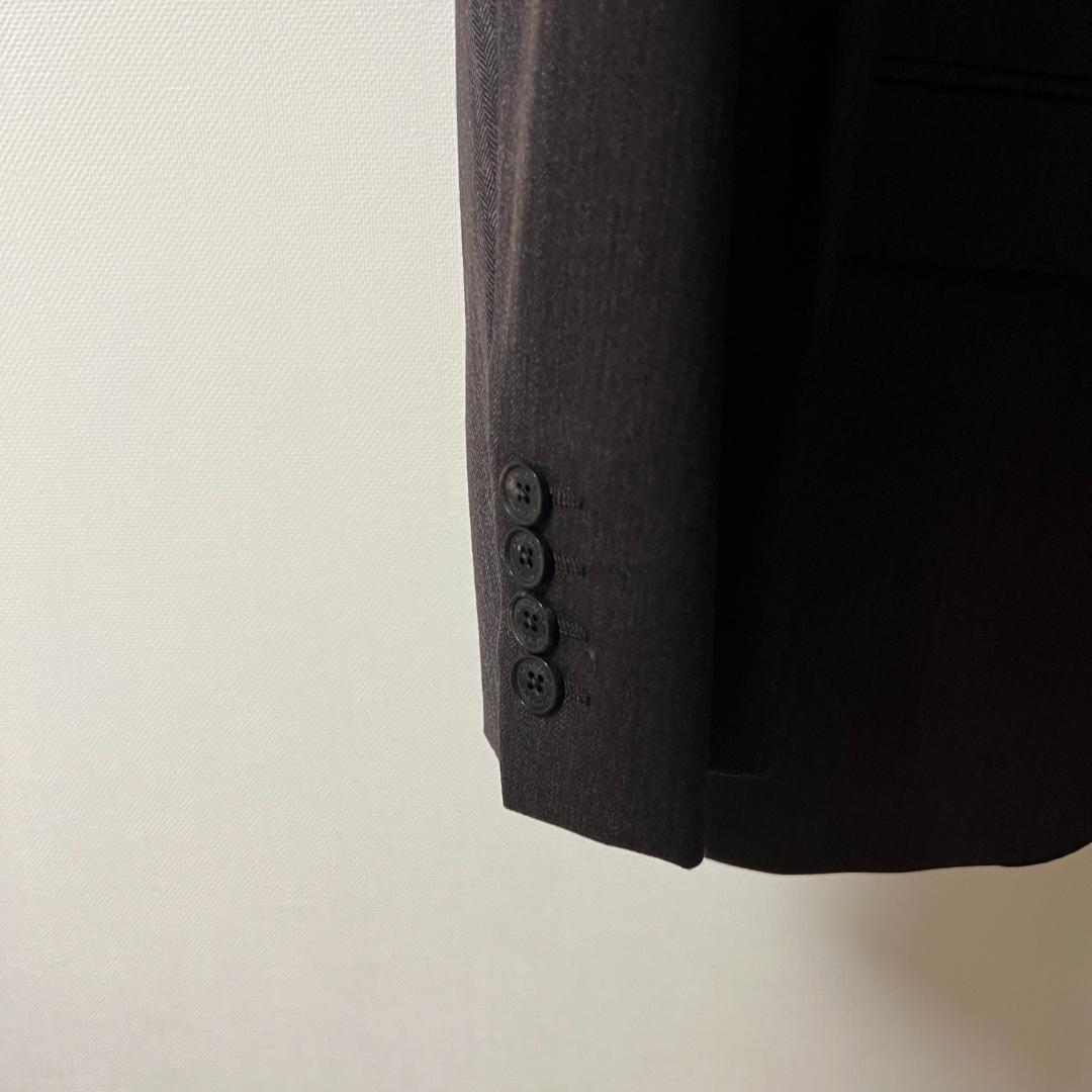 【新品・未使用】ジャケット茶色縦ストライプ（バーバリーブラックレーベル）