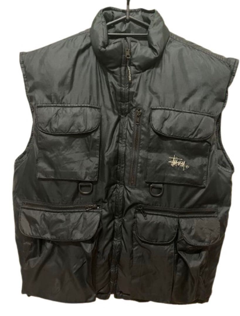 OLD STUSSY ステューシー リバーシブルフィッシングダウンベスト