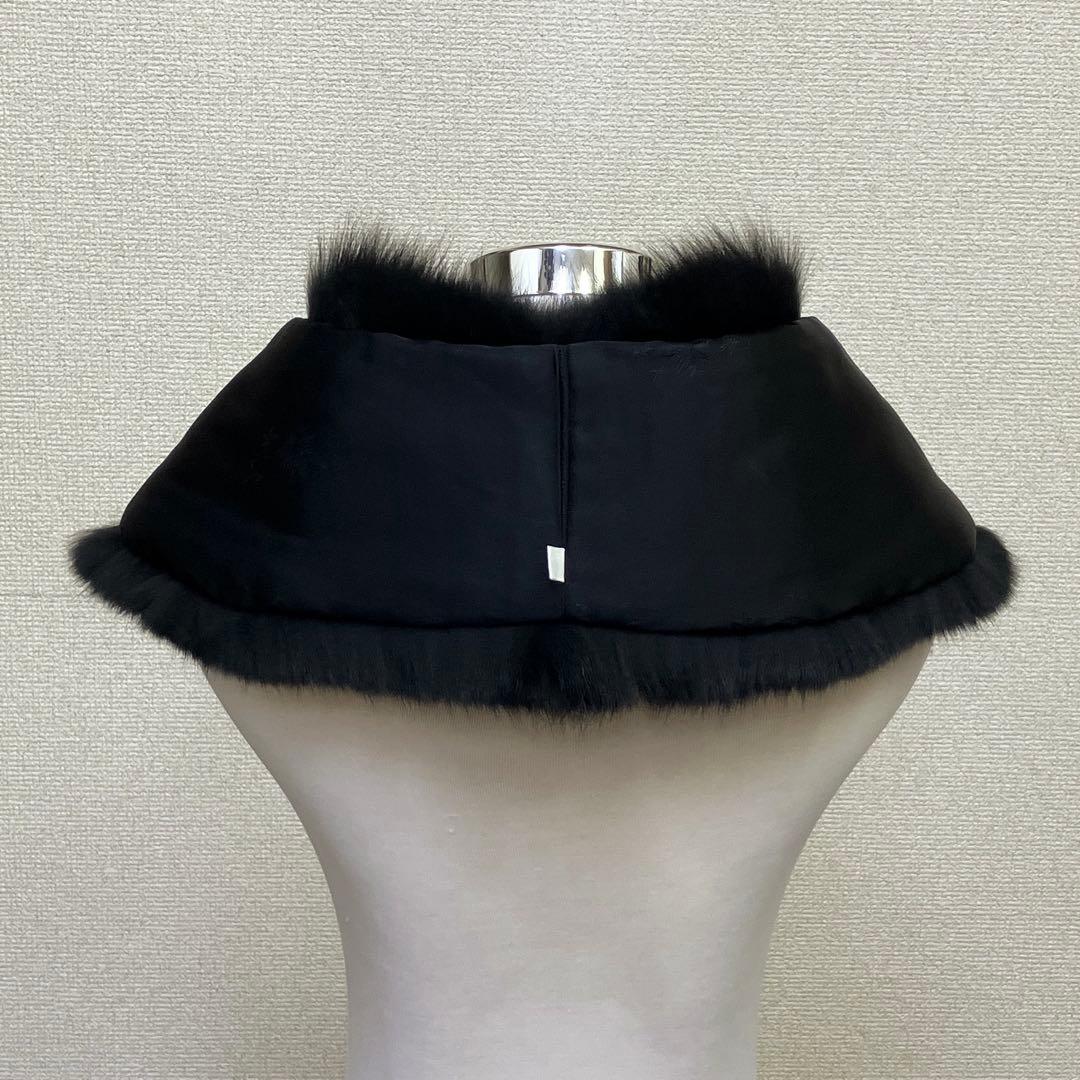 《未使用》SAGA FOX サガフォックス　フォックス　ショール　ブラック256