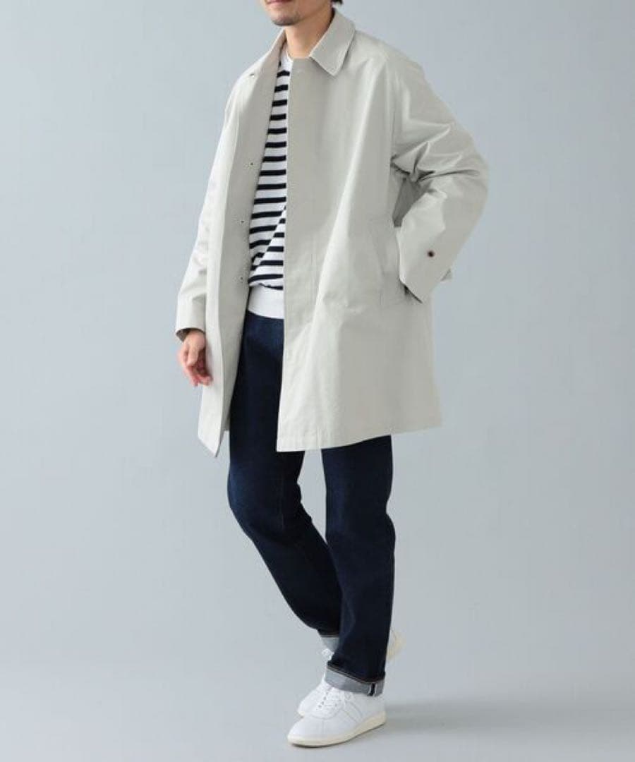 オーベルジュ×ブリッラ⭐️カーコート⭐️40⭐️ステンカラー23ssオイスターベージュ