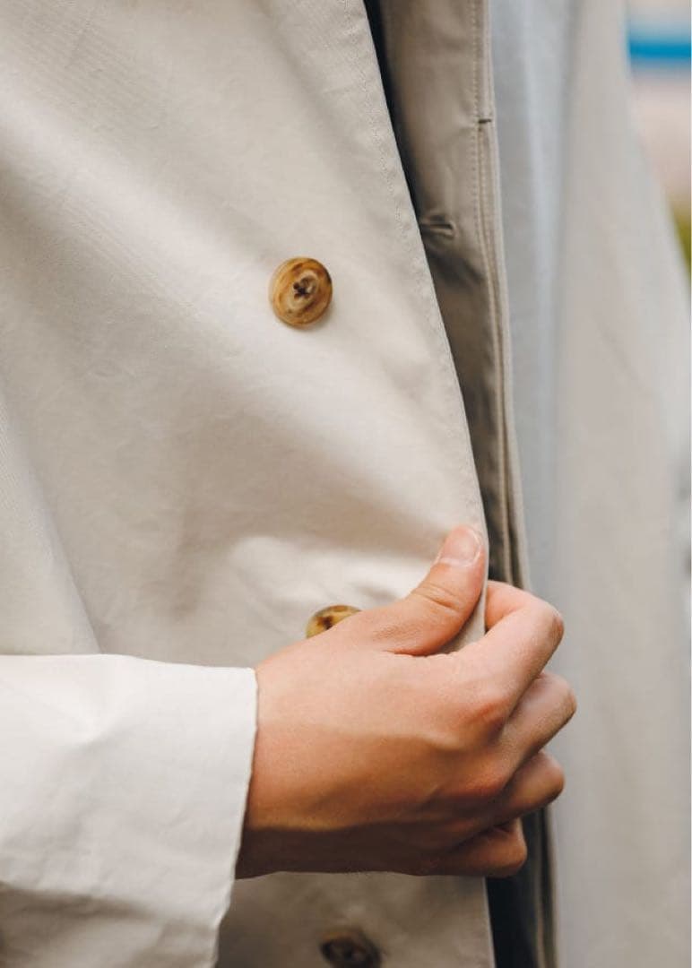 オーベルジュ×ブリッラ⭐️カーコート⭐️40⭐️ステンカラー23ssオイスターベージュ