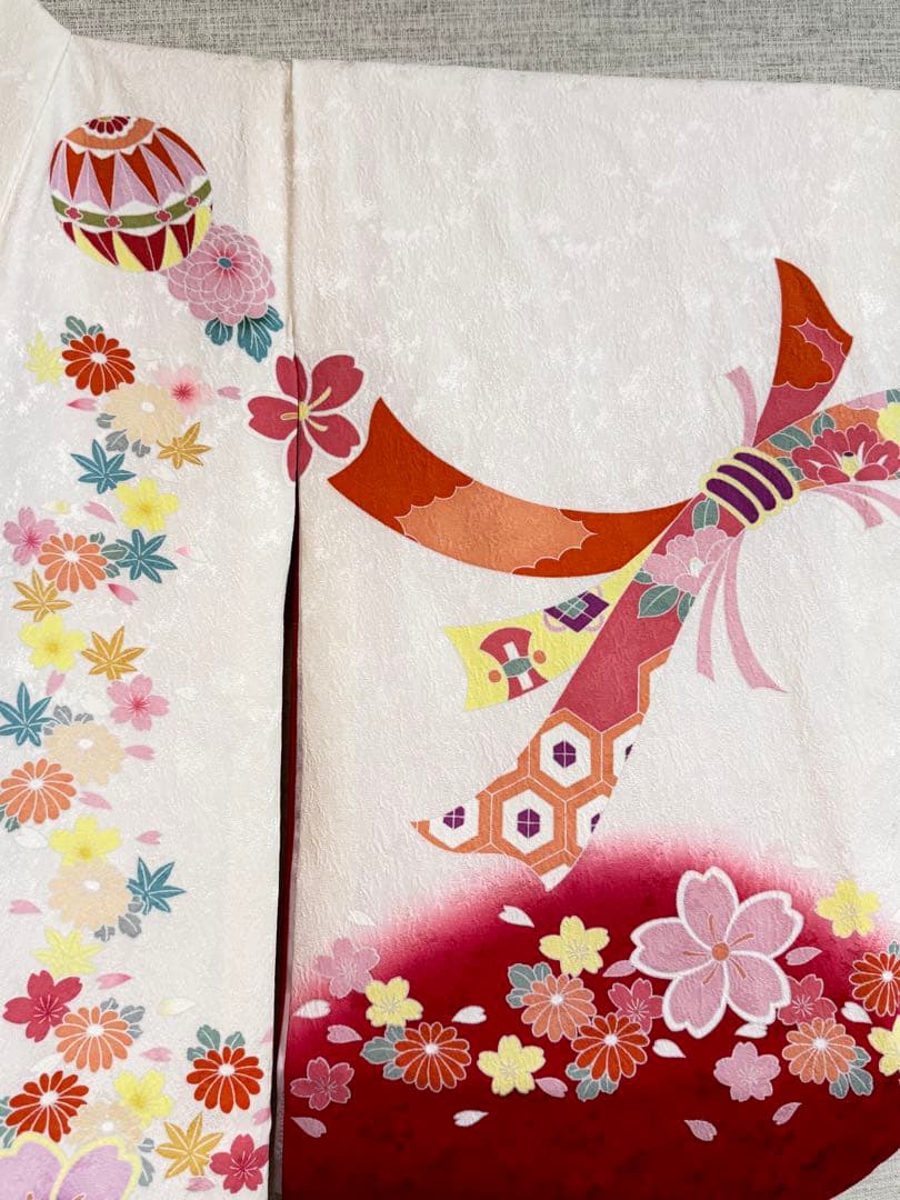 u*c様 お宮参り、産着 正絹 薄ピンク 刺繍 女の子長襦袢