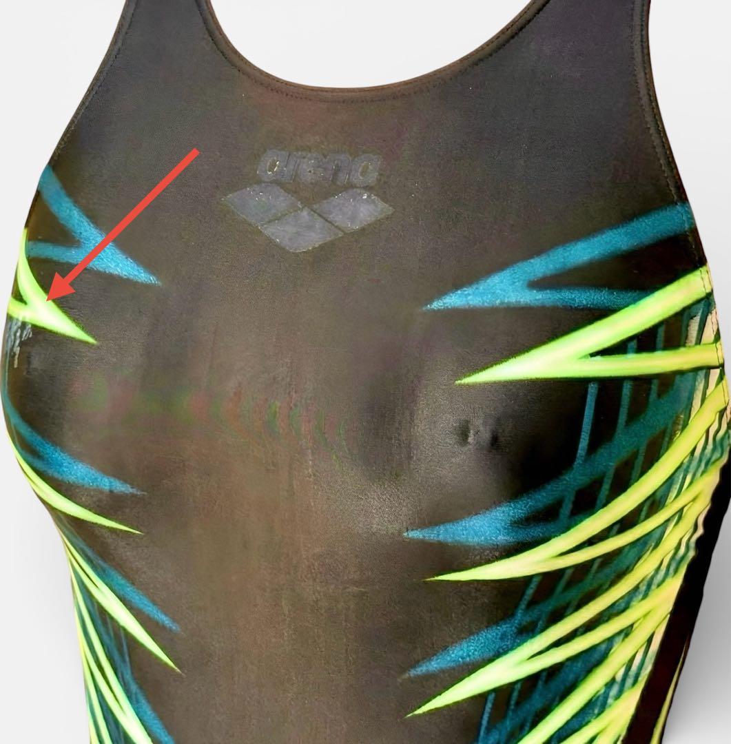 【希少】arena ストラッシュ Mサイズ 競泳水着 ハイレグ リミック