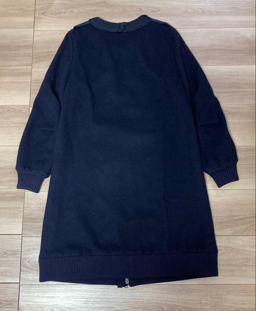 1.2回着　美品　ランバンオンブルー キルティング　ノーカラー　コート 38