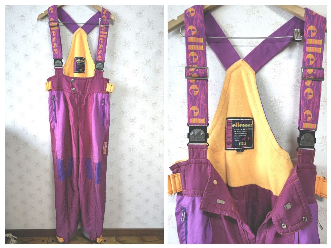 ☆ellesse ITALY スキーウェア上下セット ユニセックス 日本製 L☆