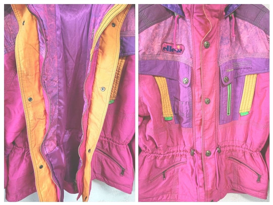 ☆ellesse ITALY スキーウェア上下セット ユニセックス 日本製 L☆