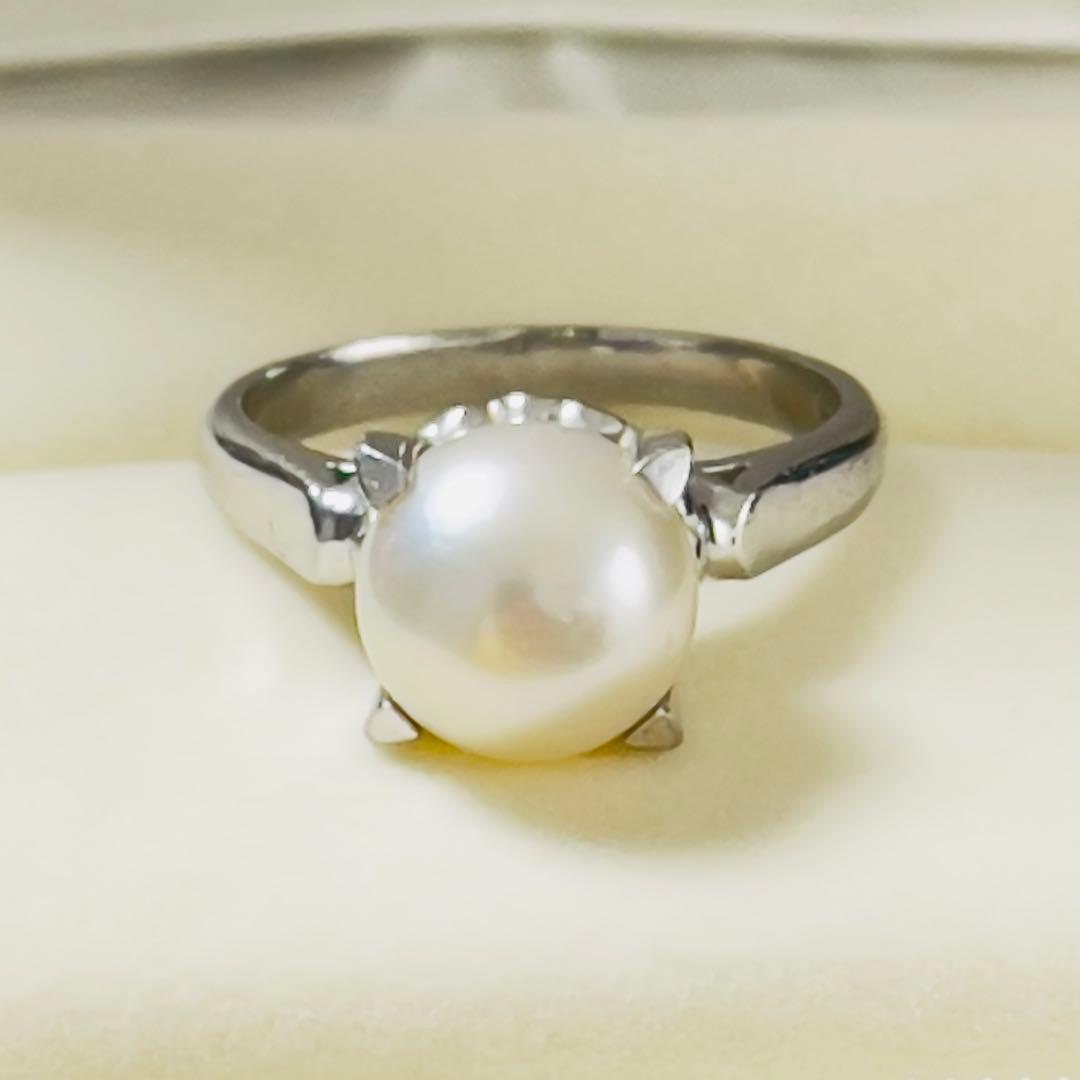 田崎真珠　TASAKIタサキ　アコヤ本真珠pt900リング