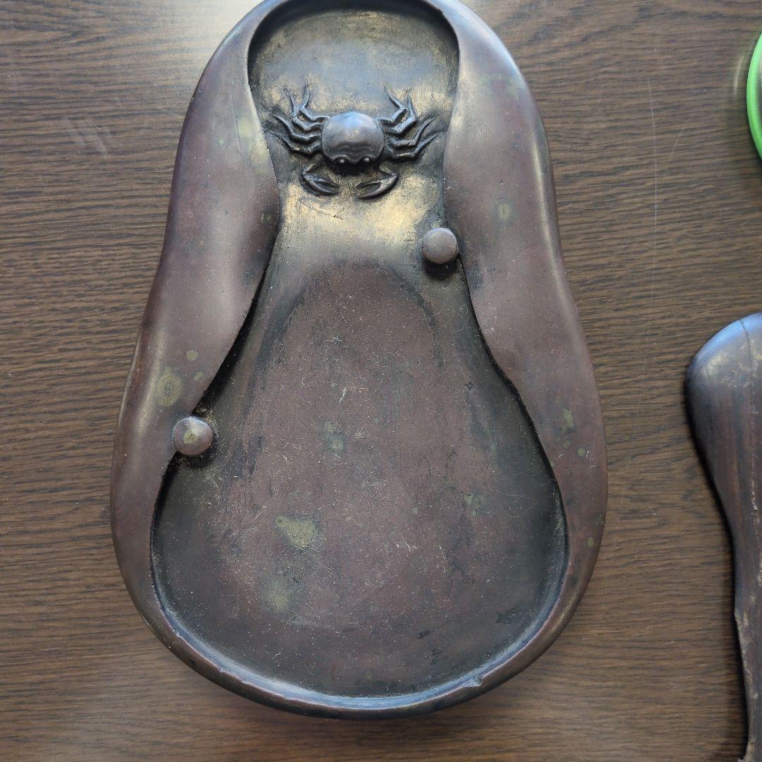 硯 木製の彫刻・オブジェ 約20cm