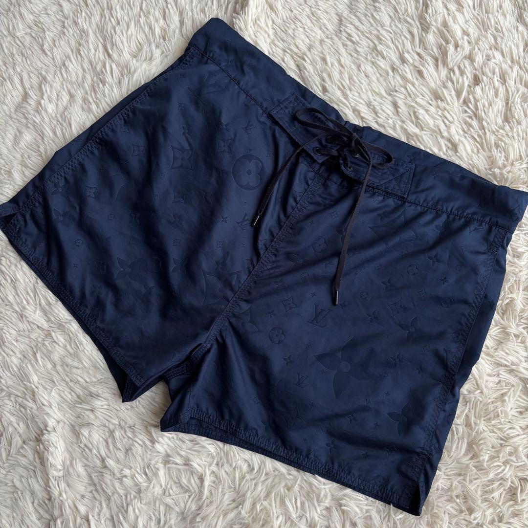 鑑定済) ルイヴィトン 3Dポケット モノグラムボードショーツ