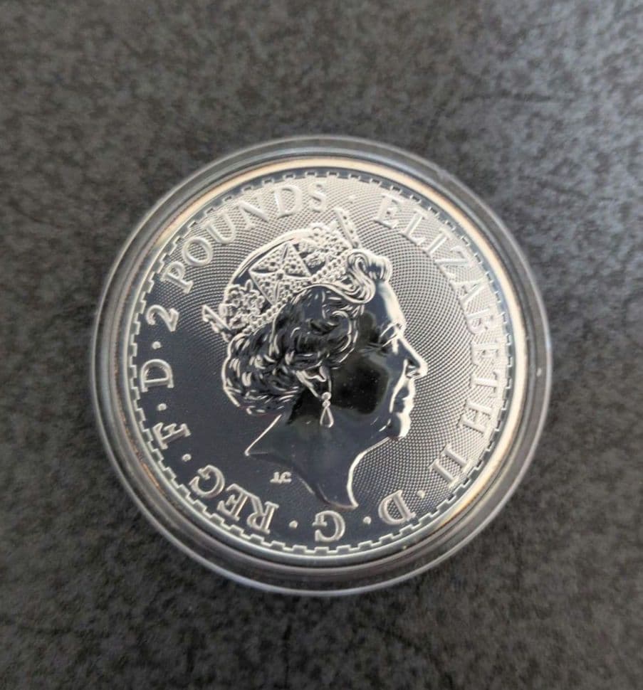 2021年　イギリス・ ブリタニア 銀貨1オンス