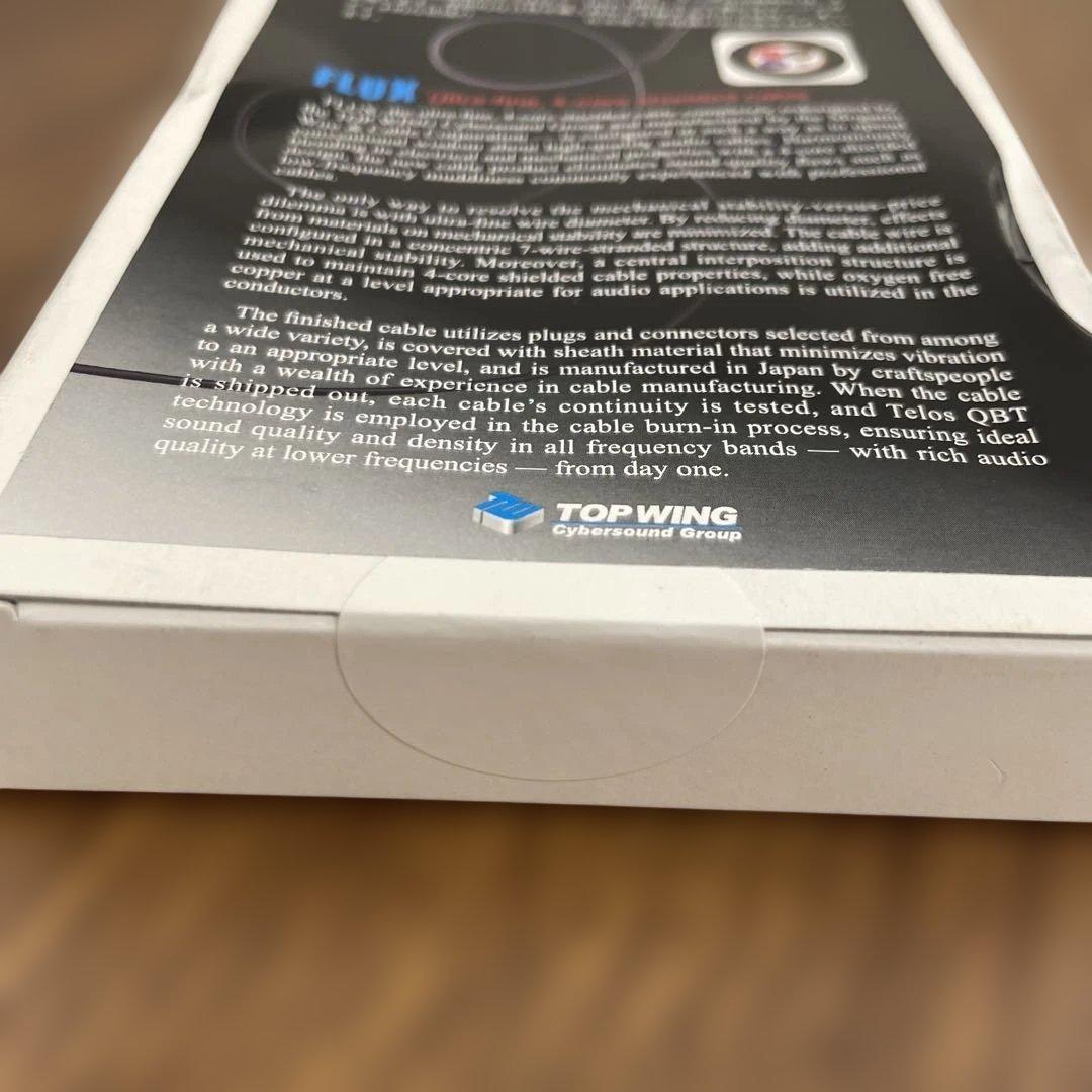 新品TOP WING White Signal RCAケーブルペア(0.5m)
