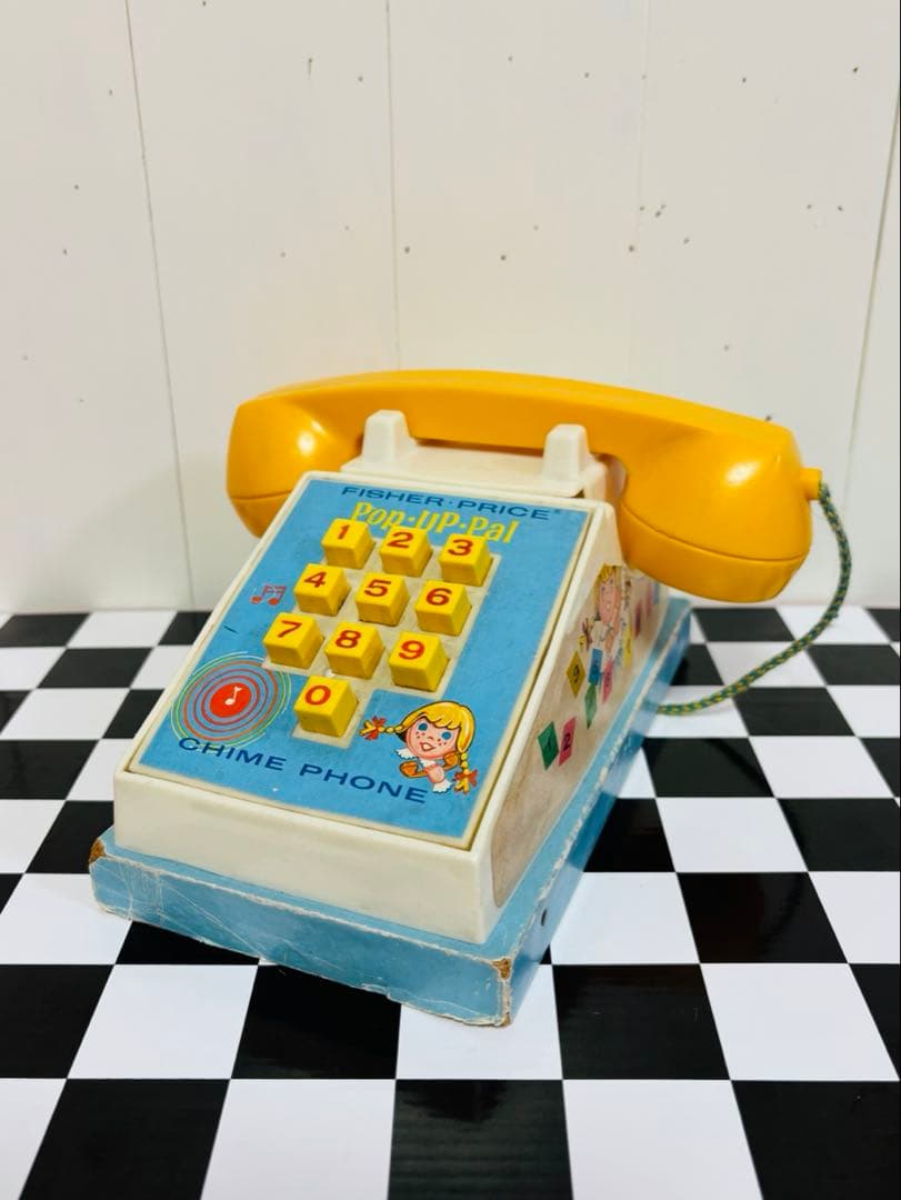 フィッシャープライス Chime Phone ビンテージトイ USA 1960