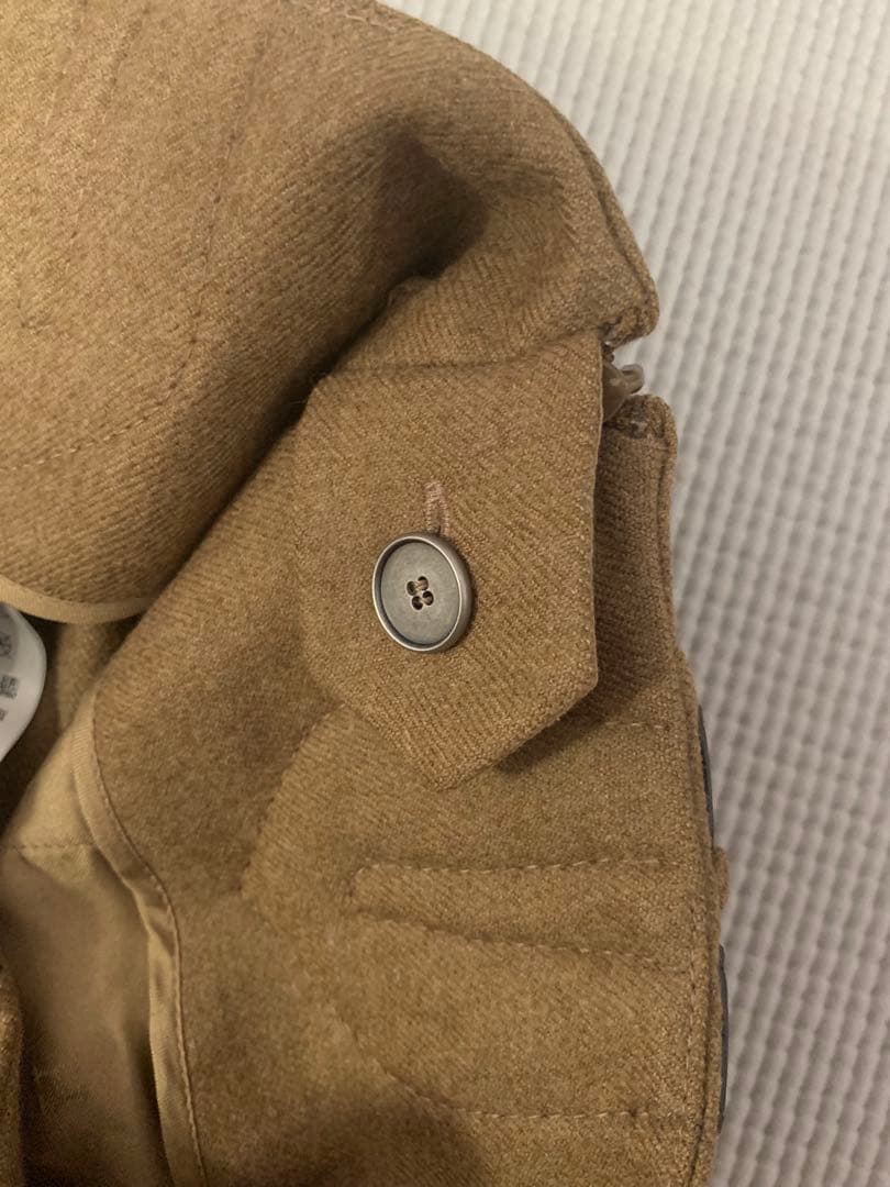 HERMÈS 38ブラウン フレアパンツ ベルト付き