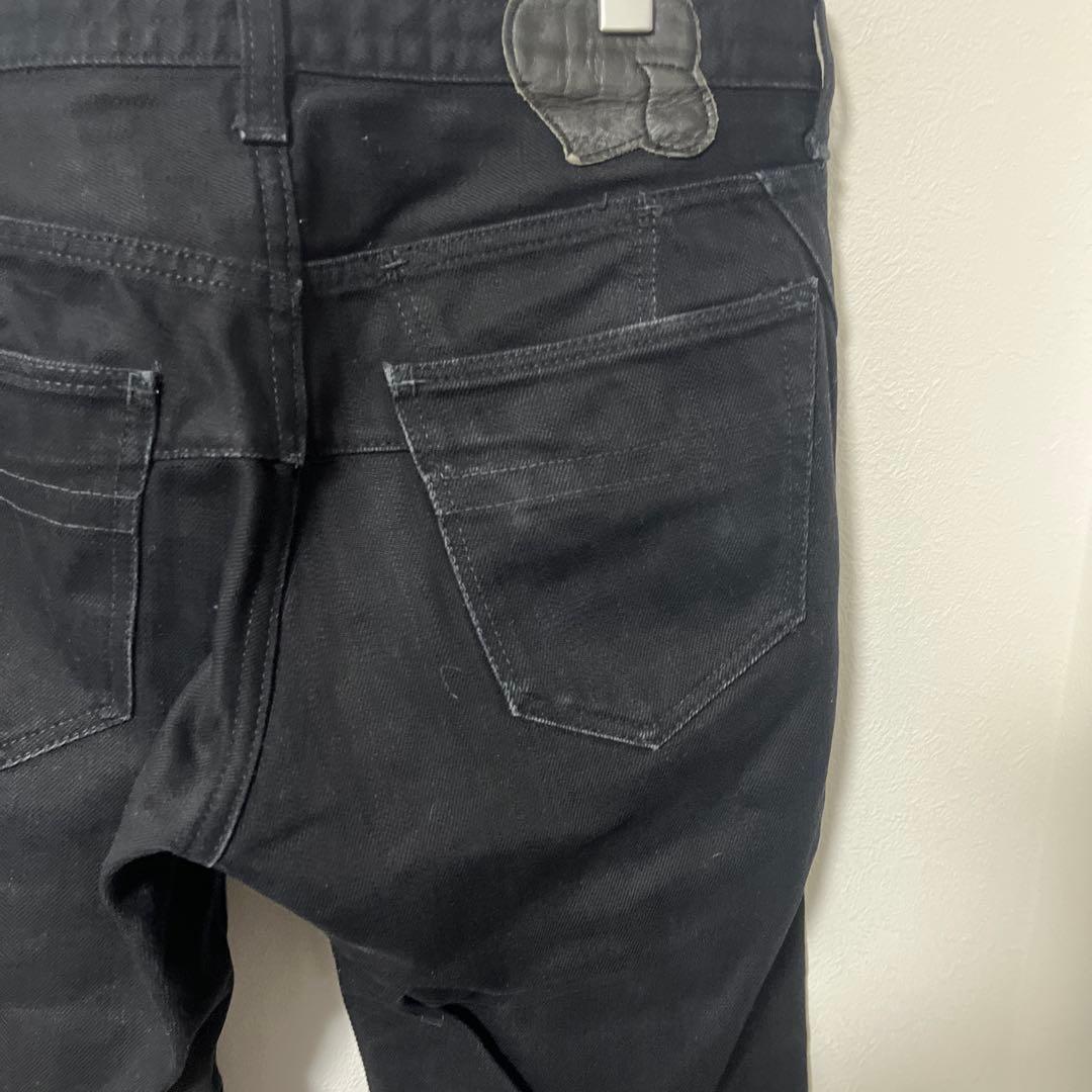 ナンバーナイン ブラック ストレートデニム 2