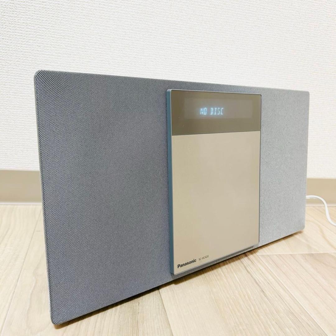 パナソニック SC-HC420-S コンパクトステレオ Bluetooth CD