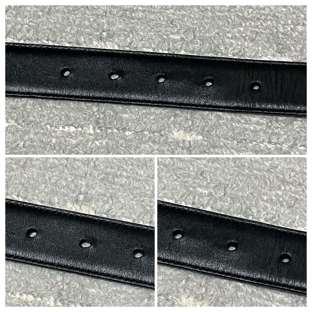 フェラガモ［ガンチーニ］ベルト　ゴールド金具　デカロゴ　レザー　レディース