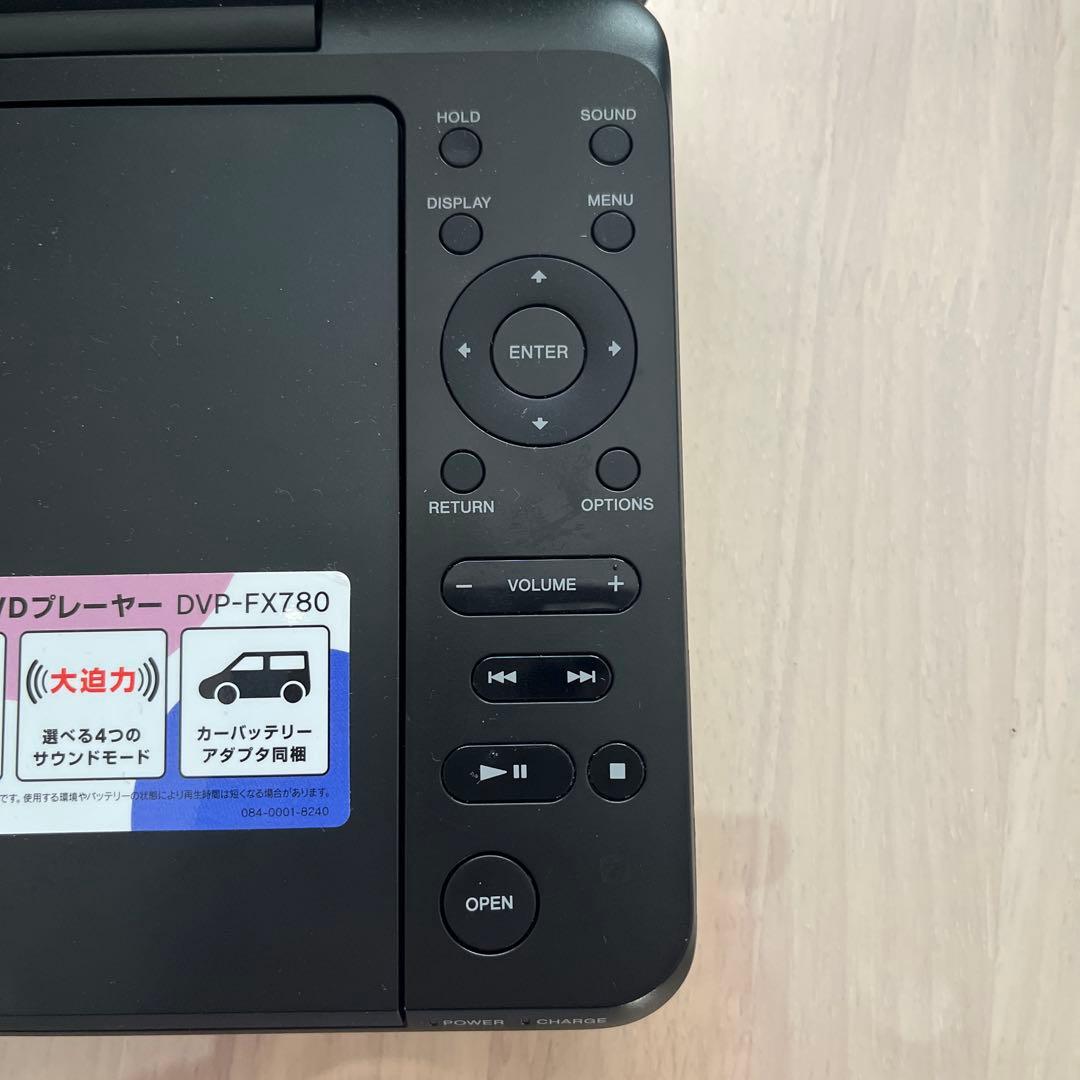 【美品】 SONY ポータブル DVDプレイヤー DVP-FX780 ゴールド