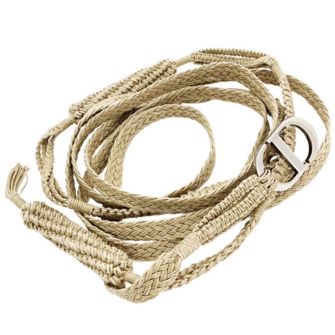 正規品 ディオール ベルト レディース 麻 【AKA15206】