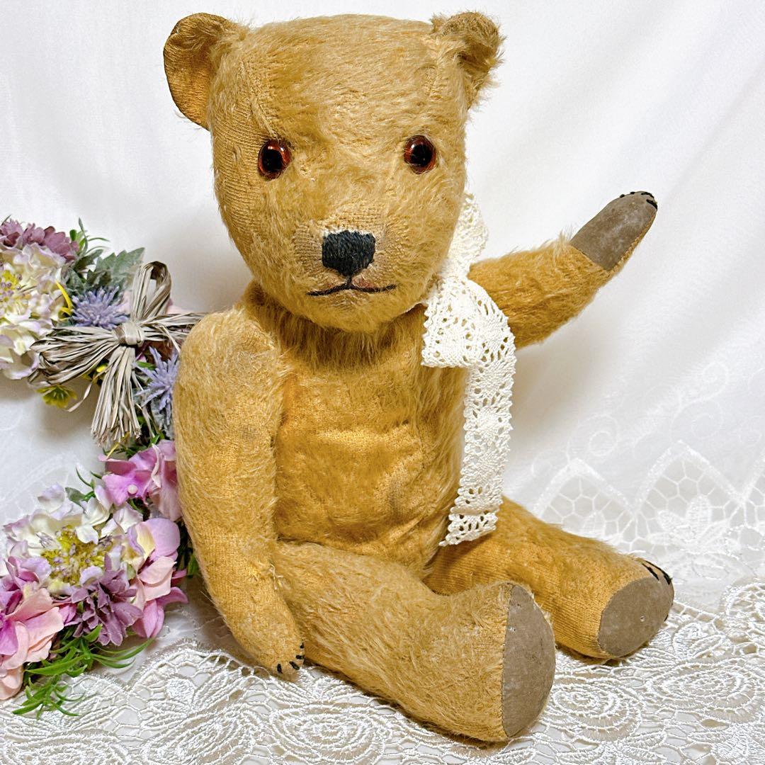 ❤️1940年頃❤️愛されすぎたチルターンベア　アンティークテディベア