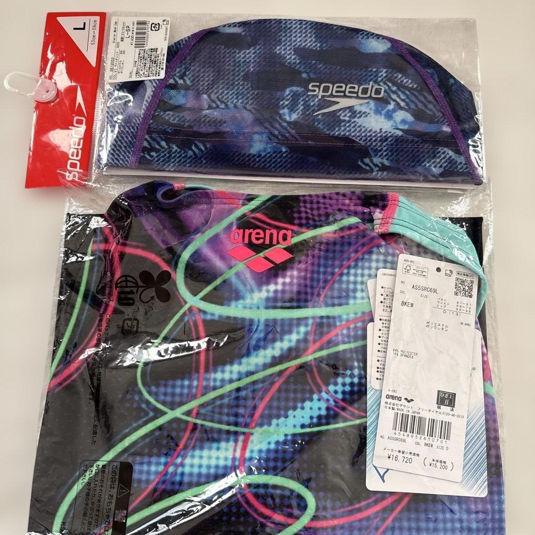 新品　レディース　アリーナ　競泳水着　Oサイズ Fina アクアレーシング