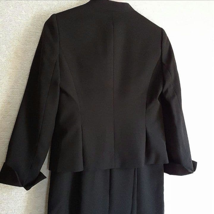 7号【東京ソワール】ブラックフォーマル　礼服　喪服　ジャケット&ワンピース