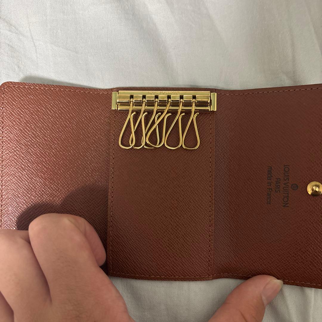 Louis Vuitton ブラウン レザー キーケース