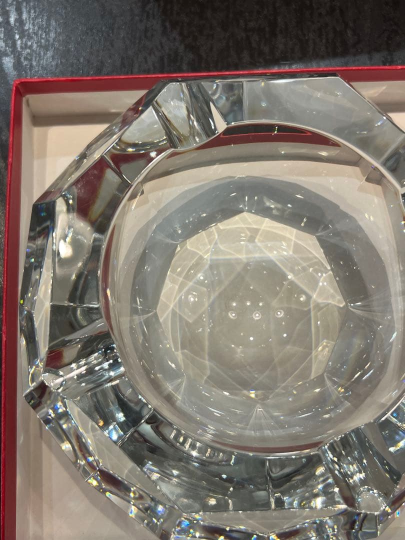 【本物・箱付】バカラ Baccarat 灰皿 キャメル オクタゴン 小物入れ