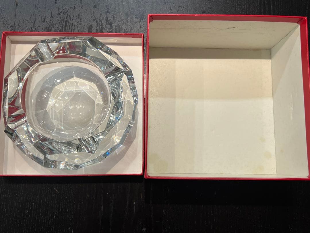 【本物・箱付】バカラ Baccarat 灰皿 キャメル オクタゴン 小物入れ