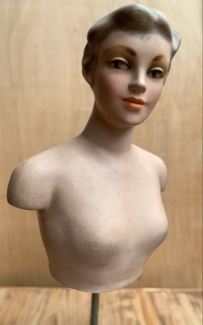 昭和レトロ　マネキン　トルソー人形　東郷青児風アンティーク