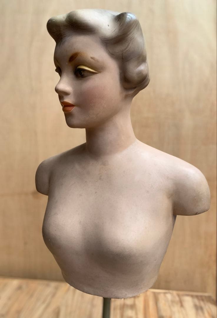 昭和レトロ　マネキン　トルソー人形　東郷青児風アンティーク