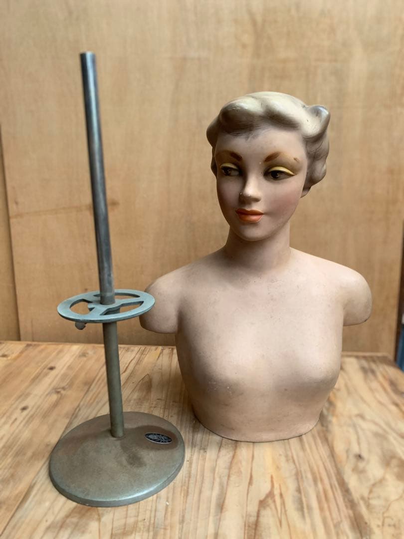 昭和レトロ　マネキン　トルソー人形　東郷青児風アンティーク